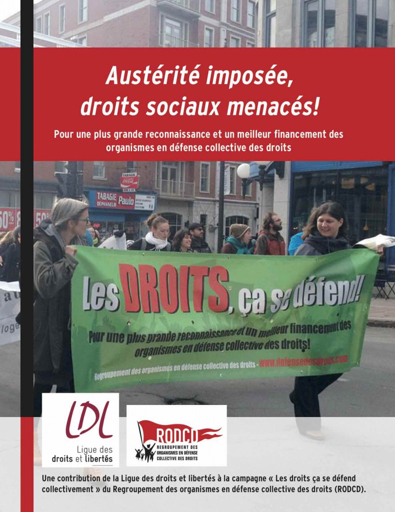 Austérité imposée_droits sociaux menacés